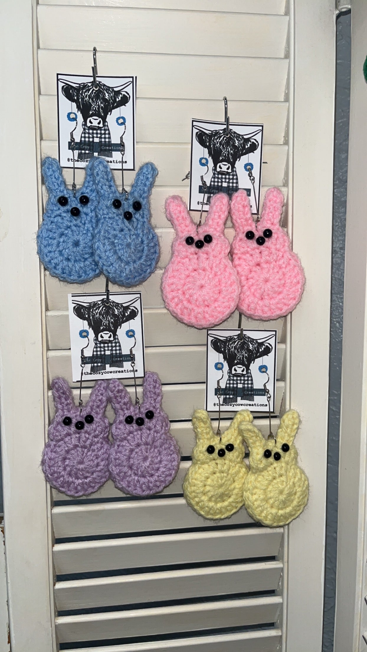 Crochet Peeps Earrings